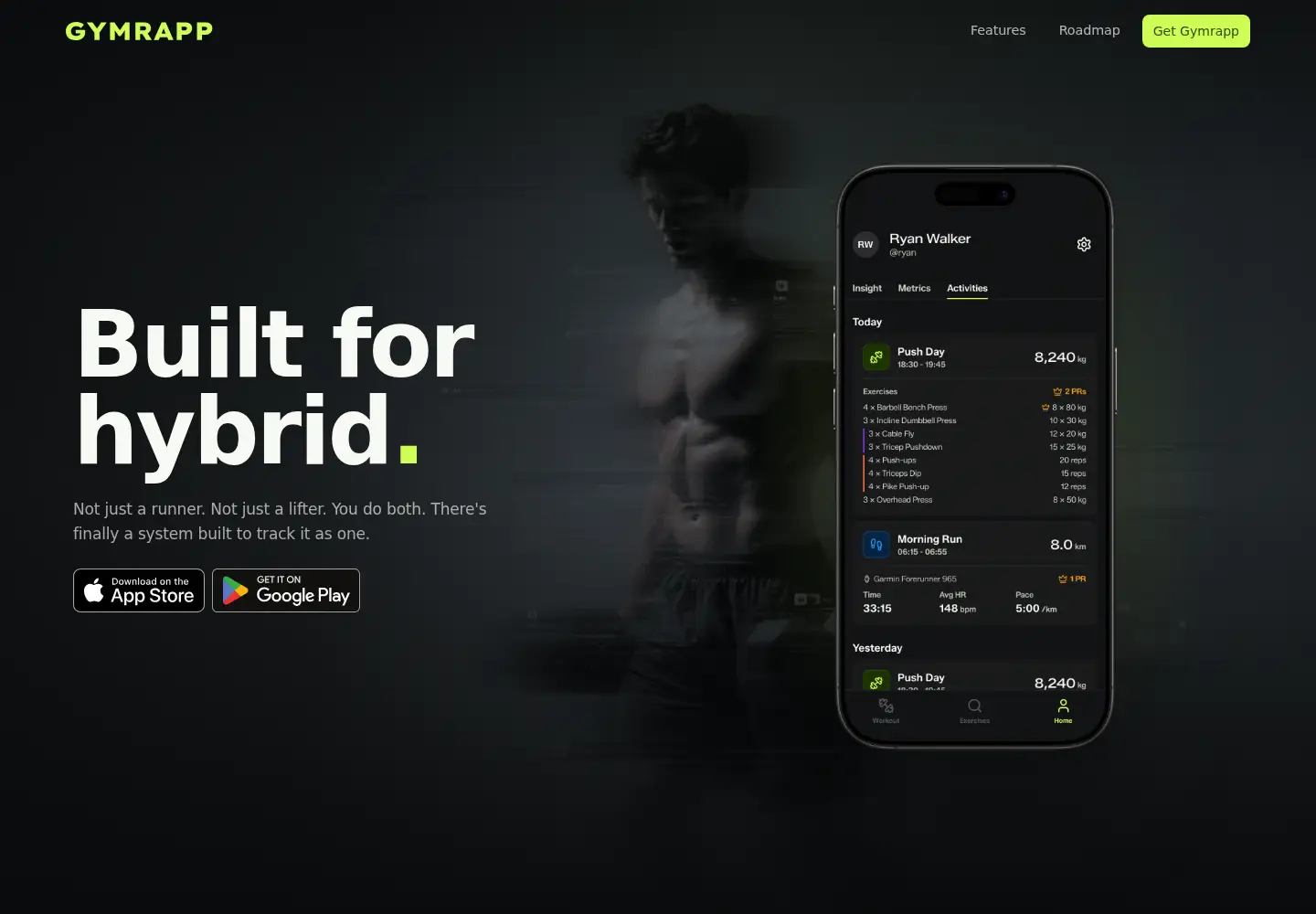 Screenshot of gymrapp.com