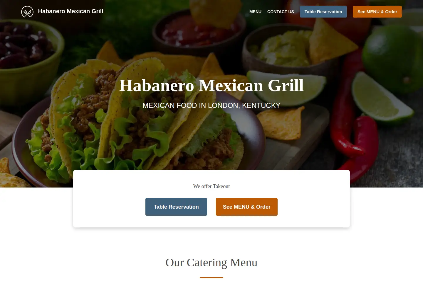 Captured homepage of habaneroslondon.com in the current scan