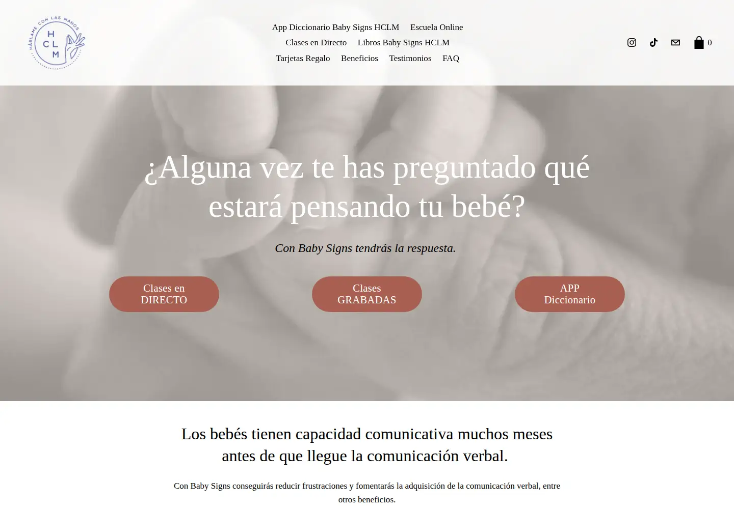 Captured homepage of hablameconlasmanos.com in the current scan