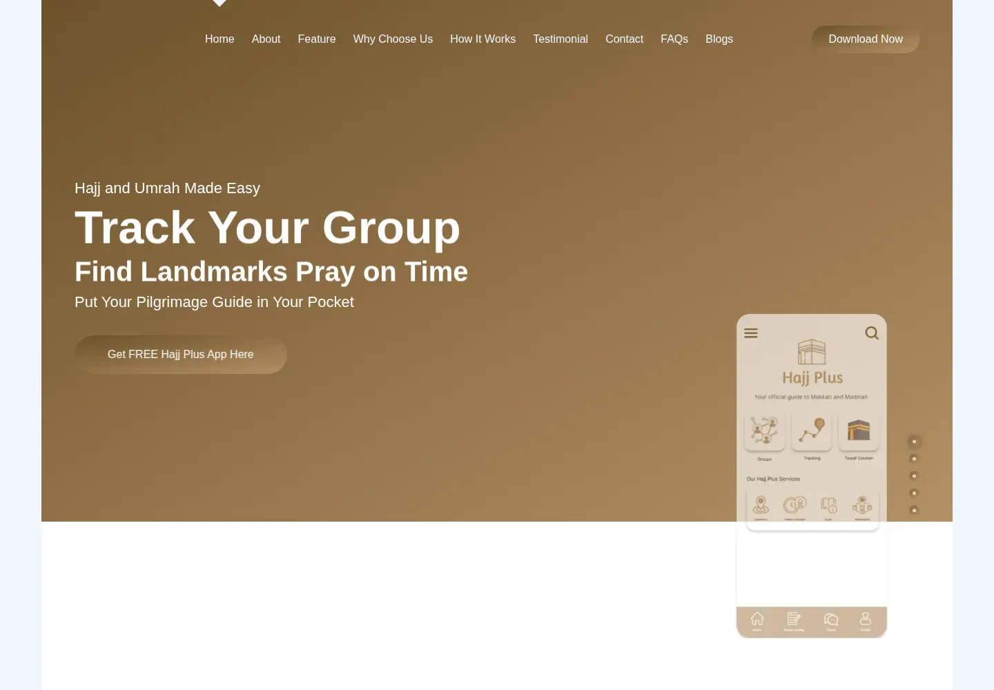 Captured homepage of hajjplus.com in the current scan