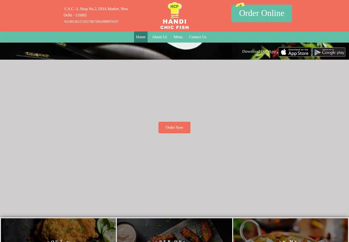 Screenshot of handichicfish.com