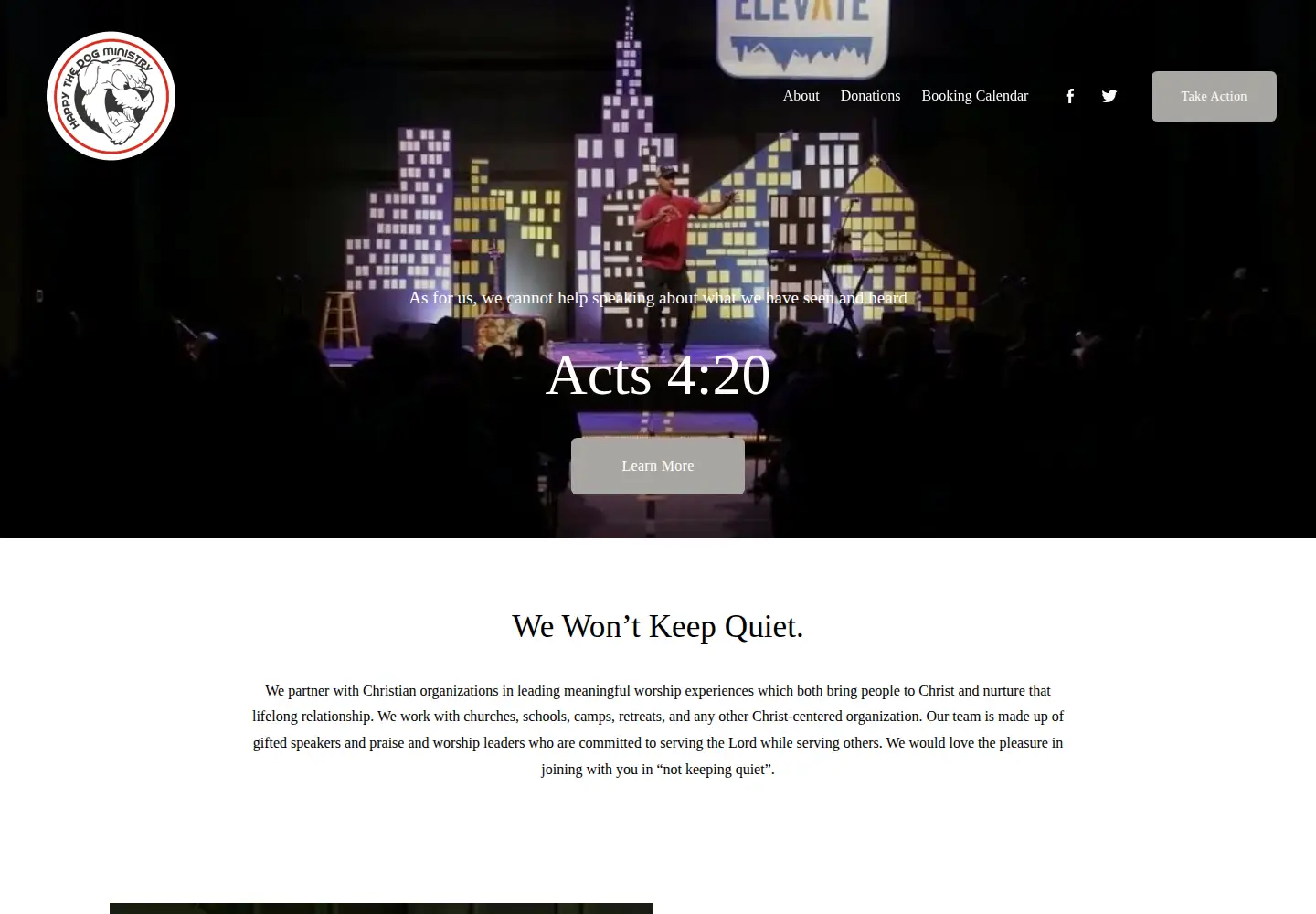 Captured homepage of happythedog.com in the current scan