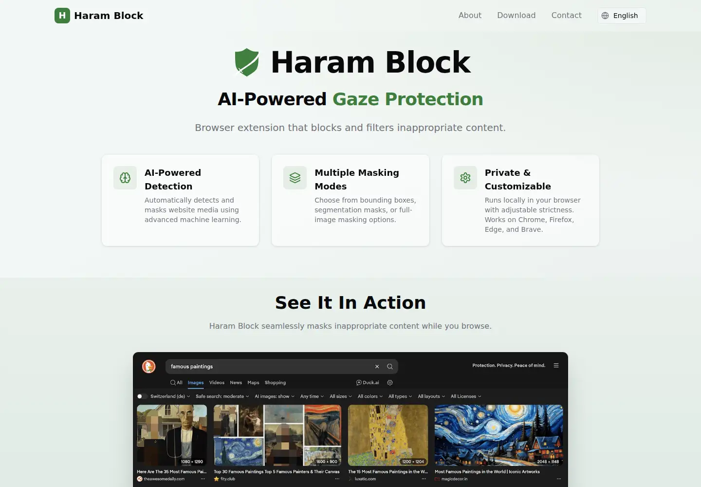 Screenshot of haramblock.com