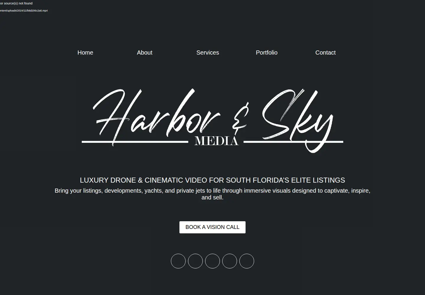 Screenshot of harborandsky.com