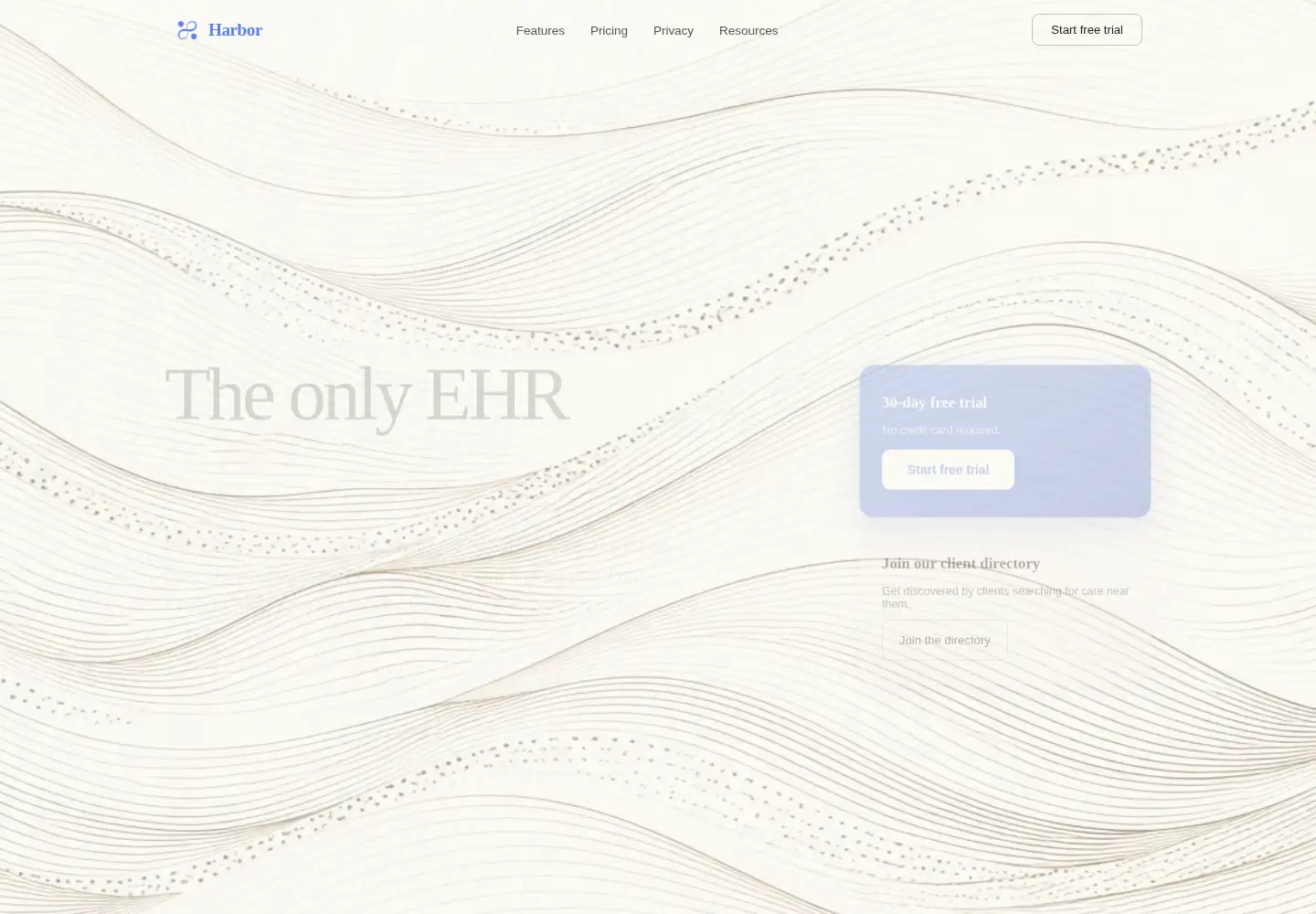 Screenshot of harborpractice.com