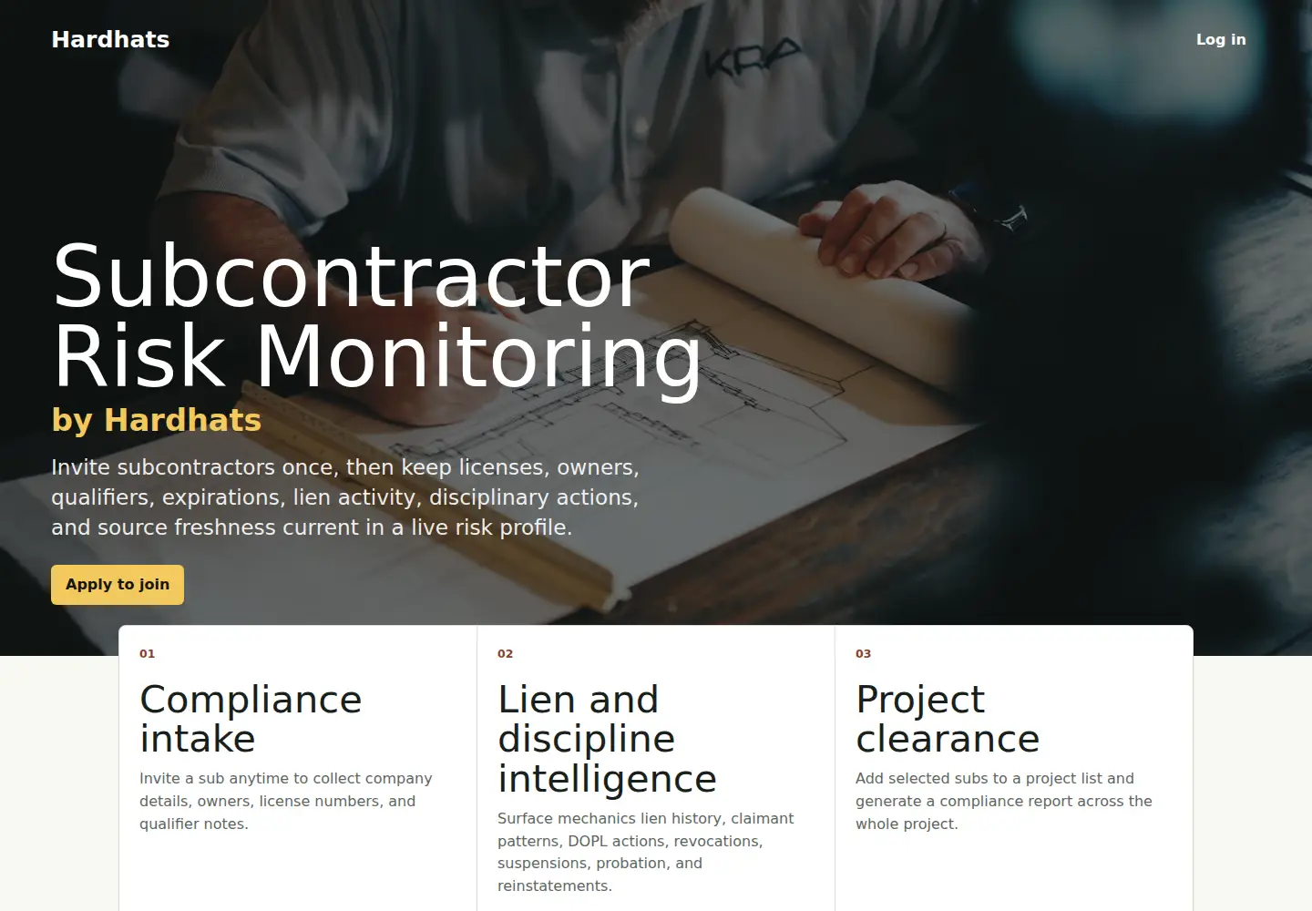 Captured homepage of hardhats.com in the current scan