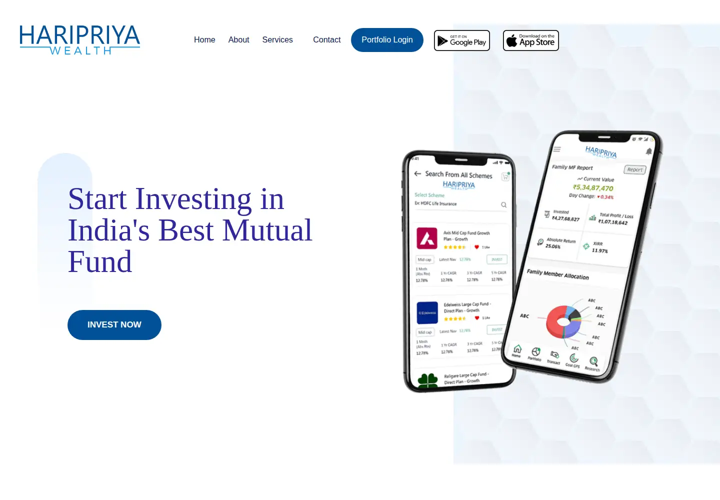 Screenshot of haripriyawealth.com