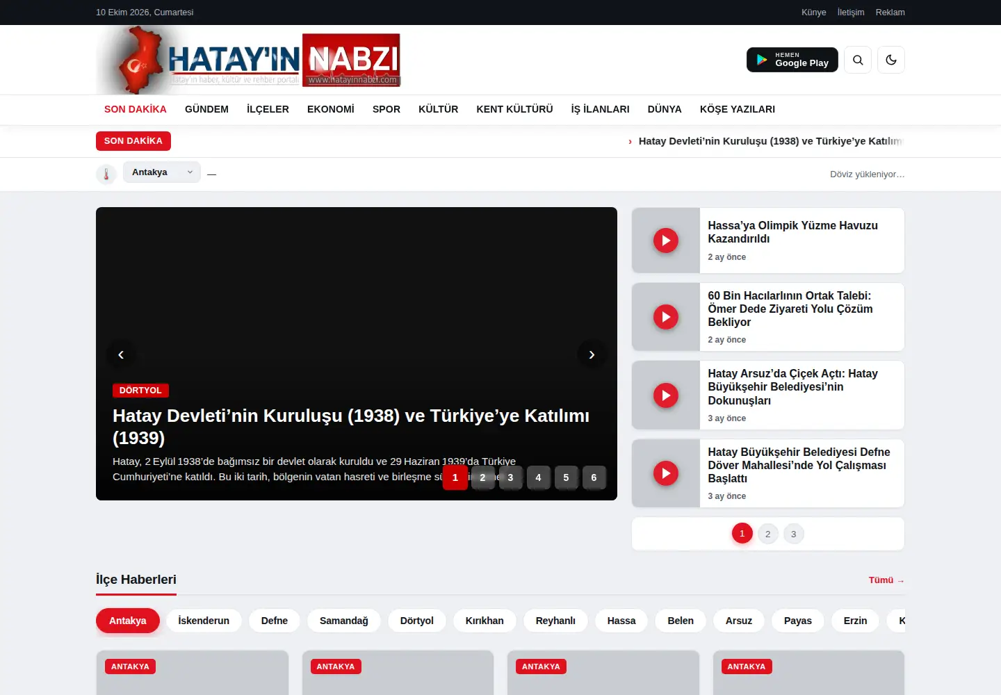 Screenshot of hatayinnabzi.com