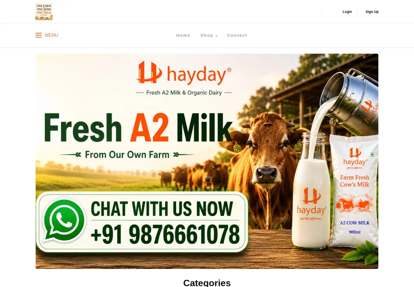 Screenshot of haydayagri.com