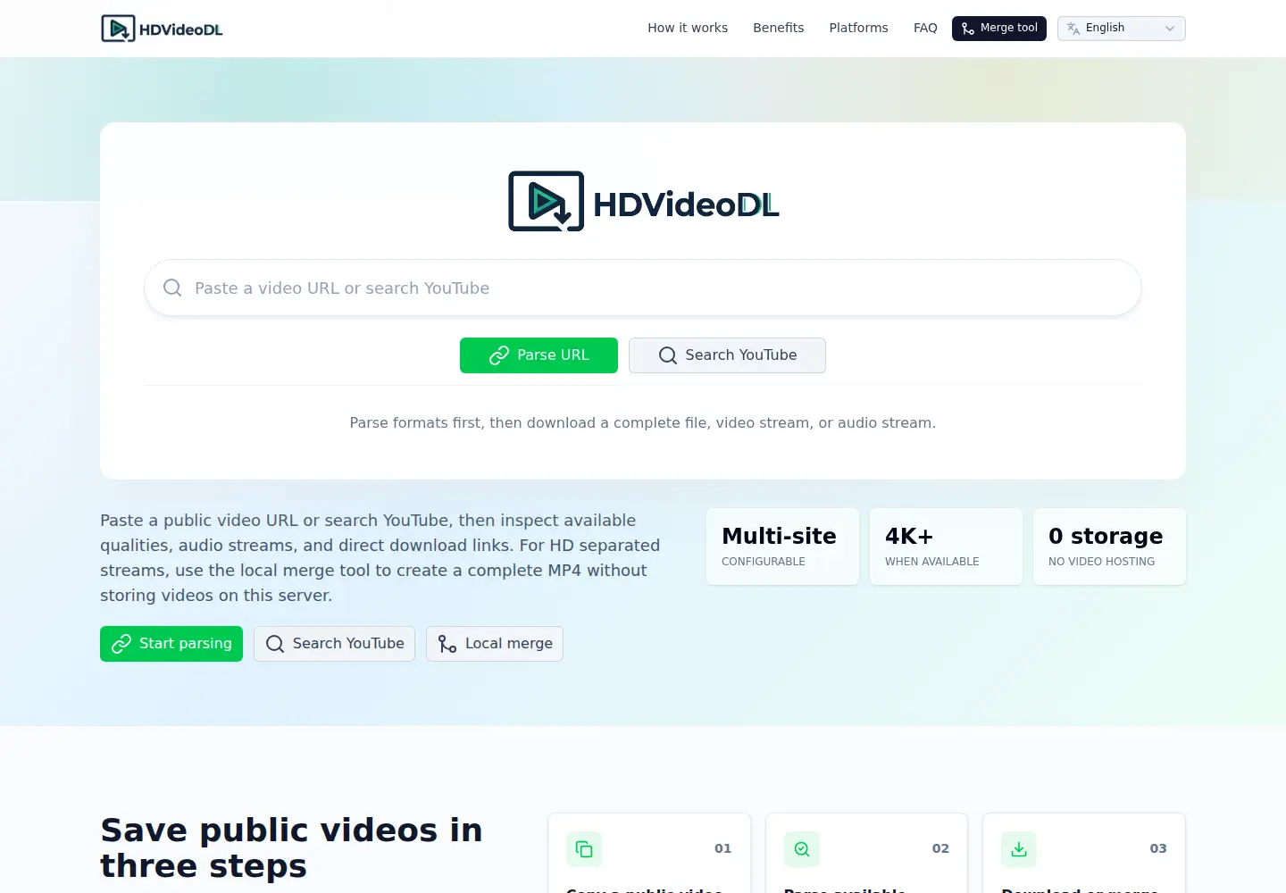 Screenshot of hdvideodl.com