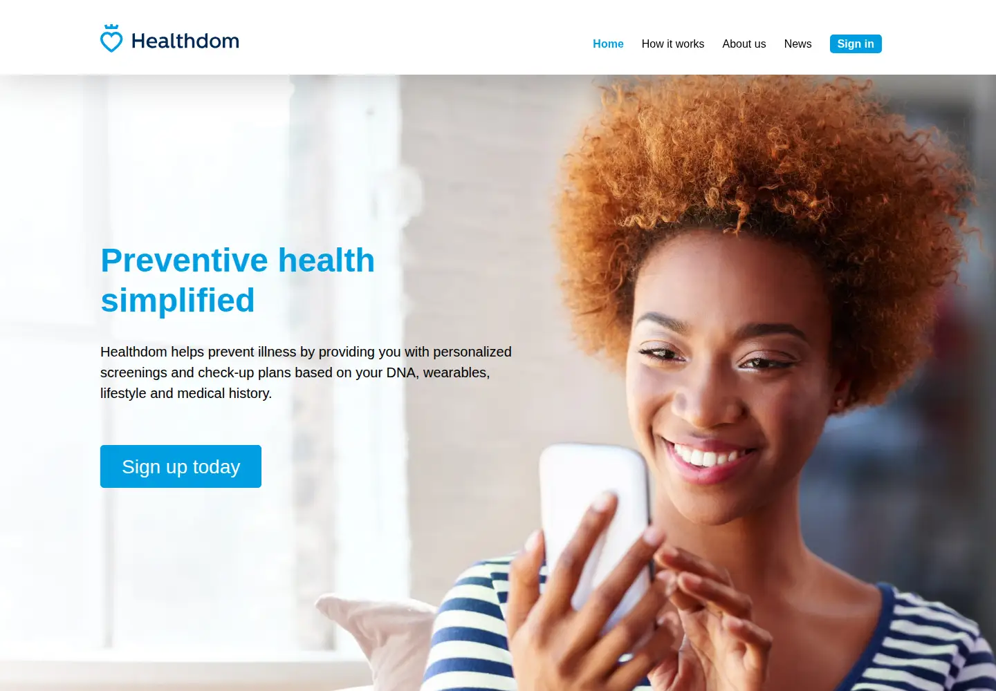 Screenshot of healthdom.com