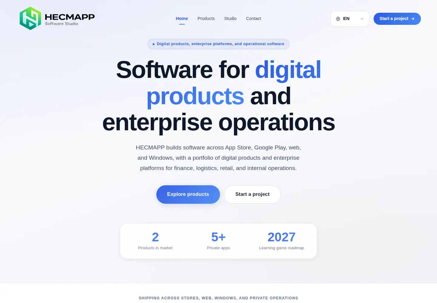 Screenshot of hecmapp.com