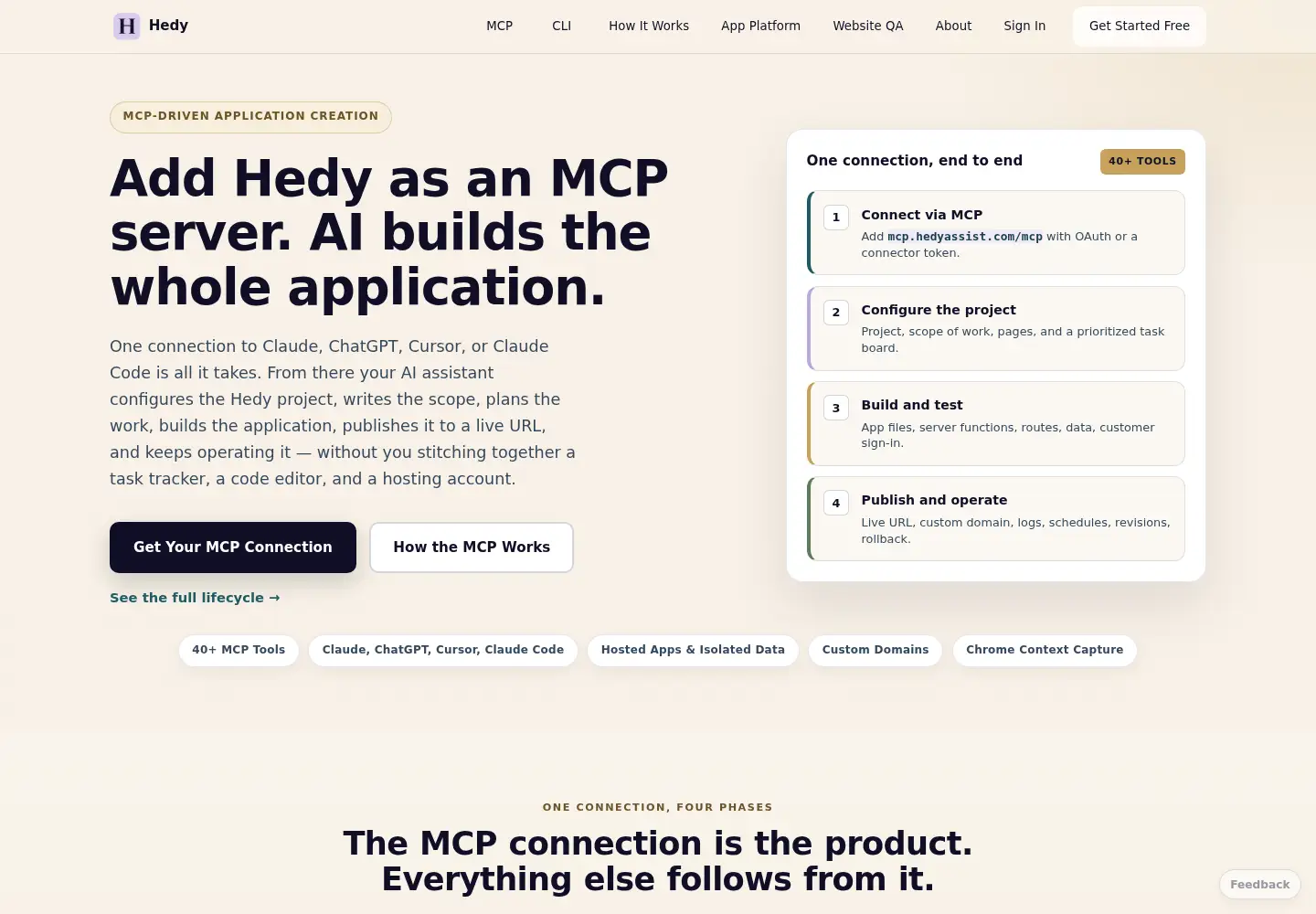Captured homepage of hedyassist.com in the current scan