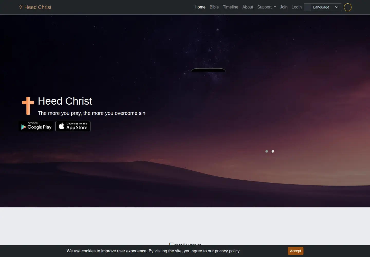 Screenshot of heedchrist.com