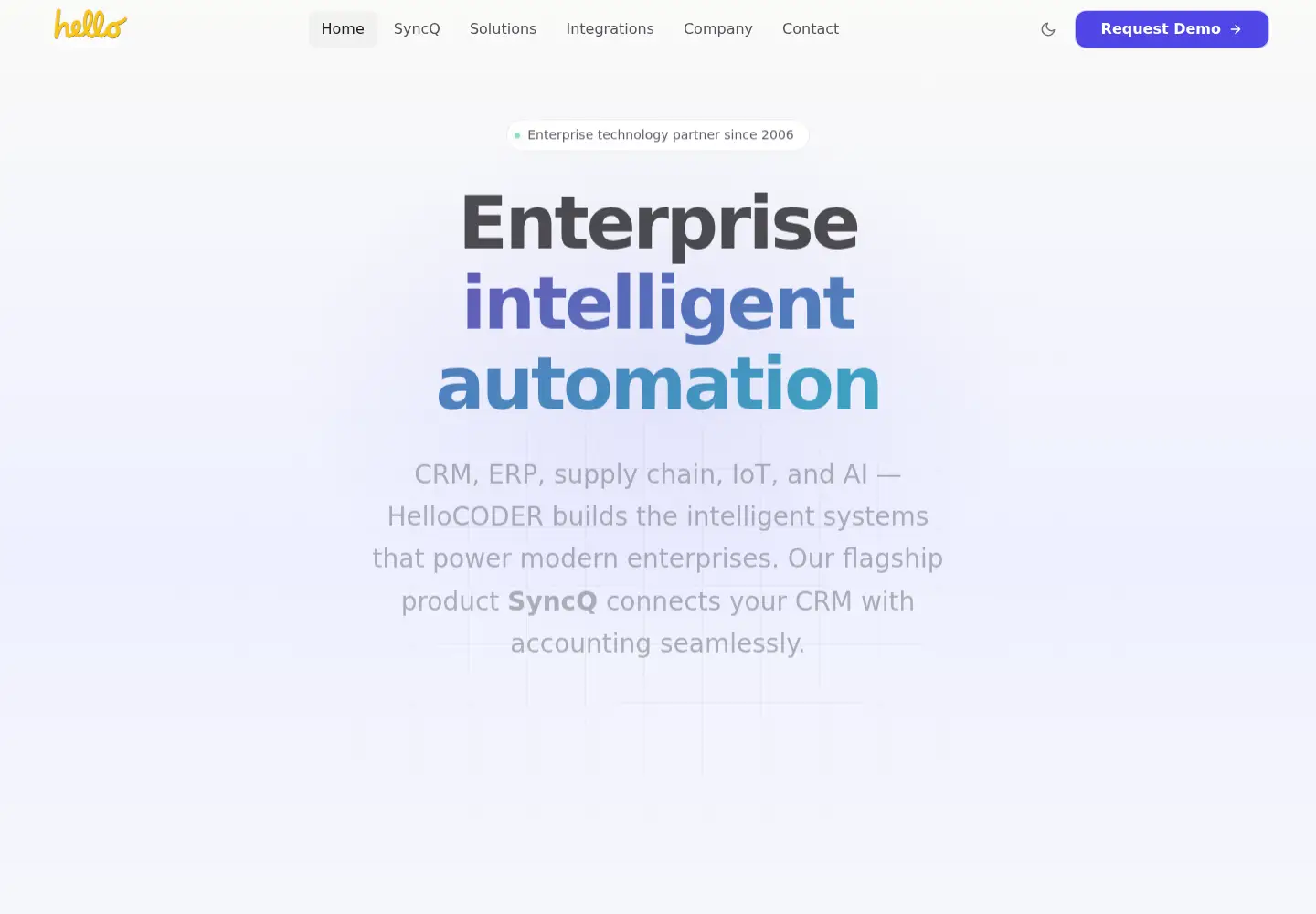 Captured homepage of hellocoder.com in the current scan