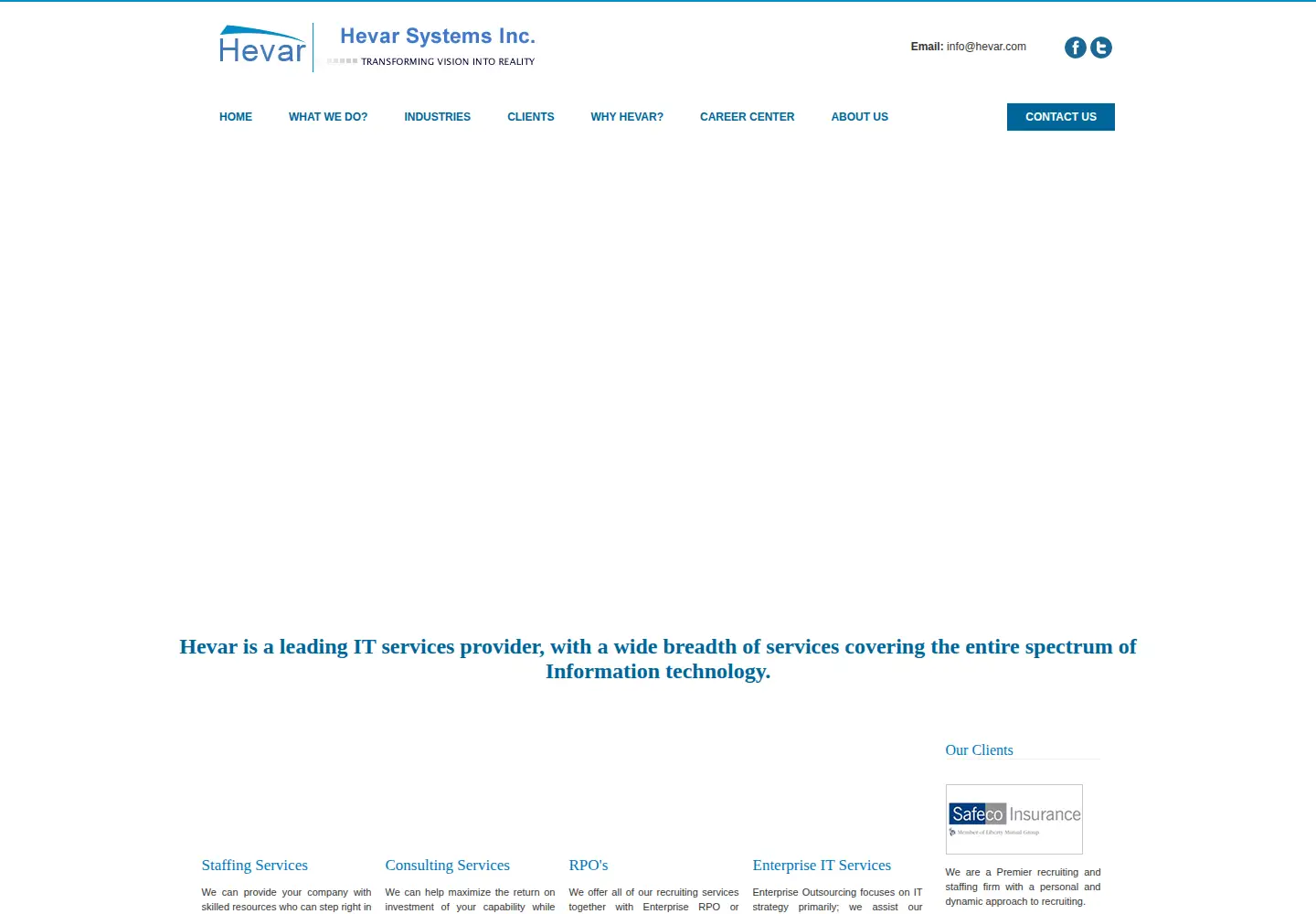 Screenshot of hevar.com