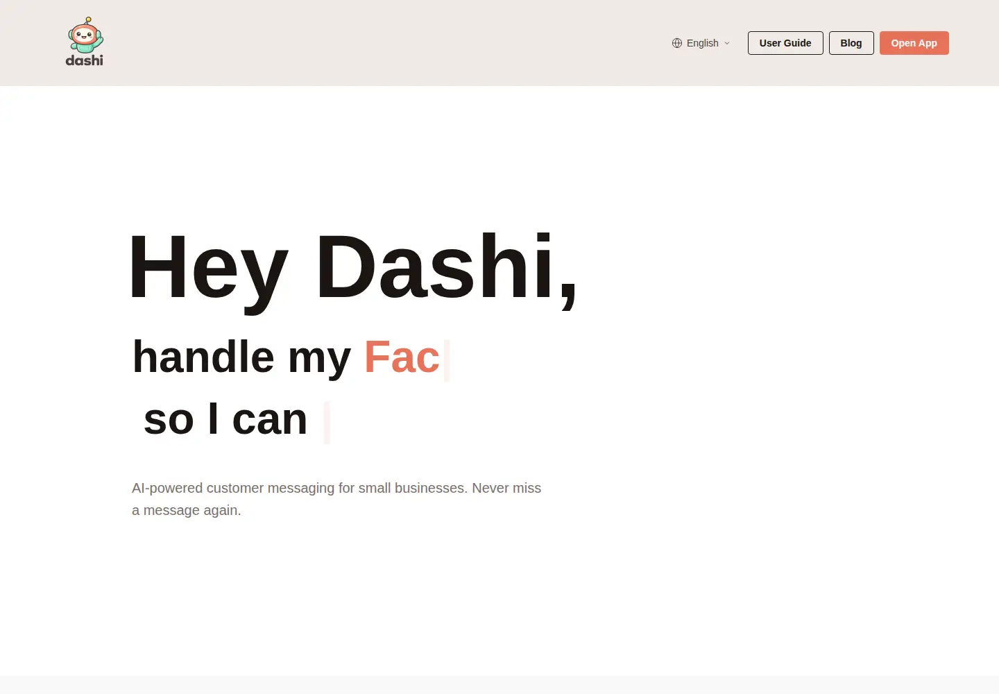 Captured homepage of heydashi.com in the current scan