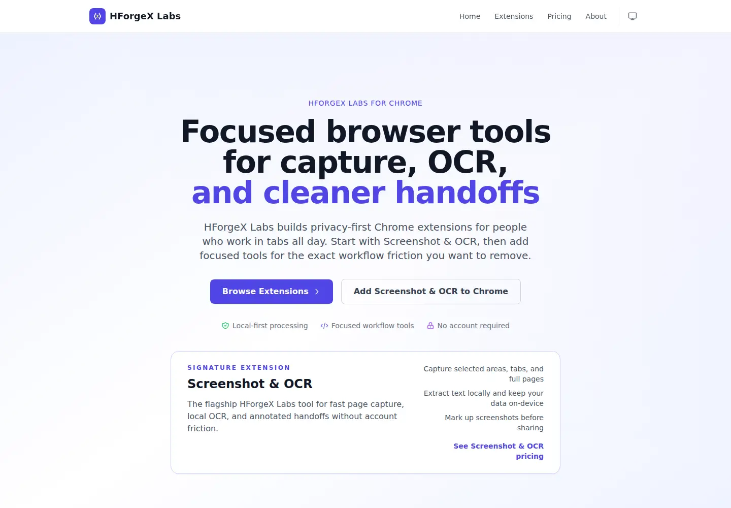 Screenshot of hforgex.com