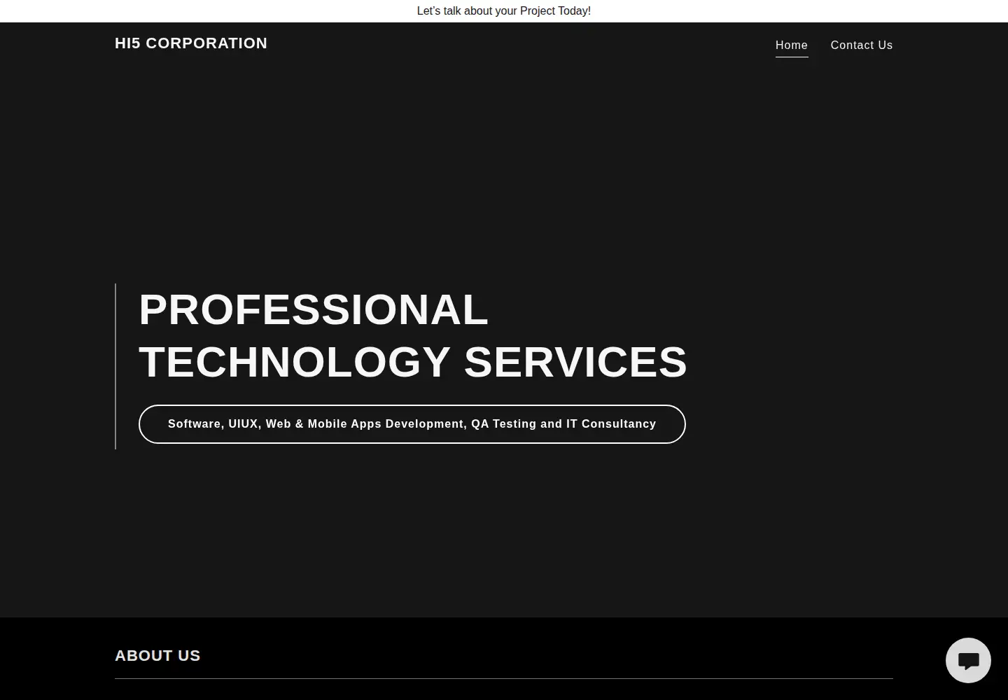 Screenshot of hi5-corporation.com