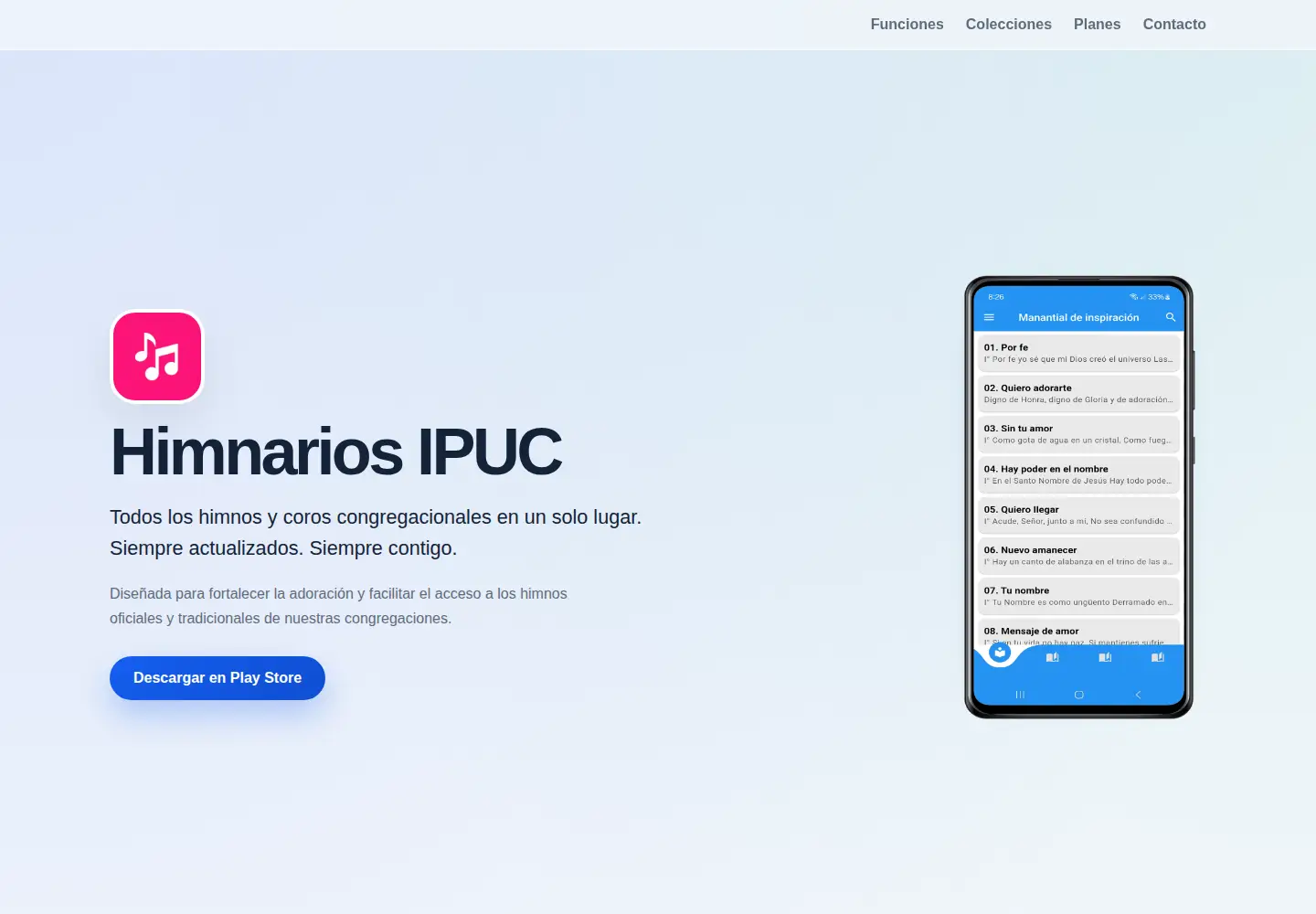 Captured homepage of himnariosipuc.com in the current scan