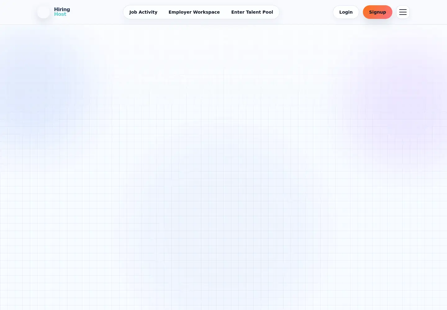 Captured homepage of hiringhost.com in the current scan
