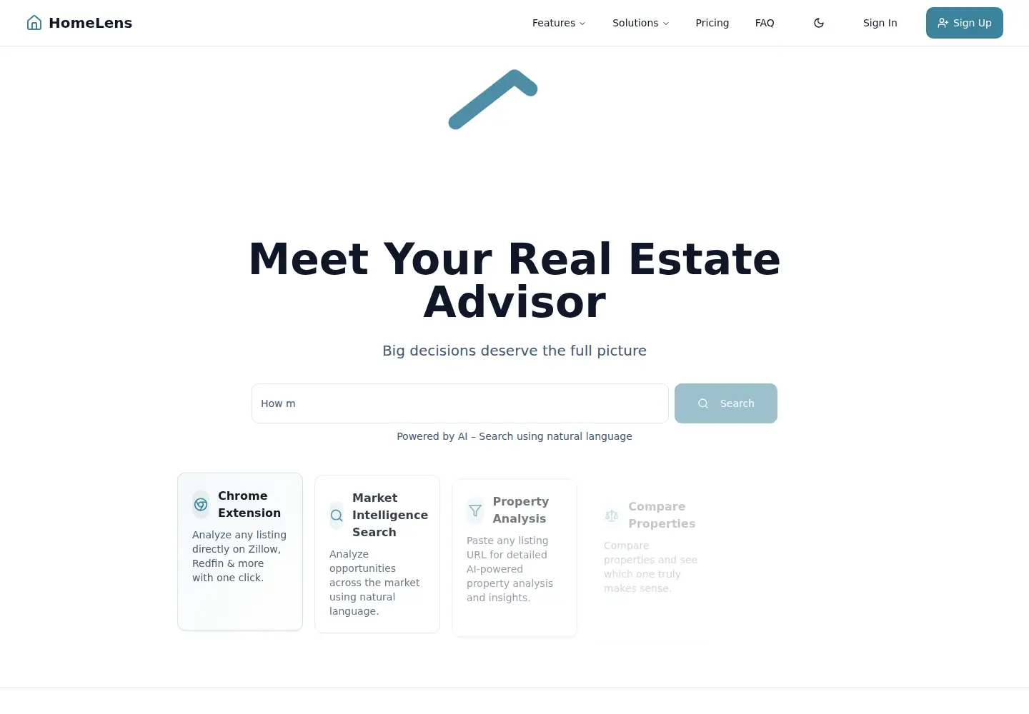 Screenshot of homelensais.com