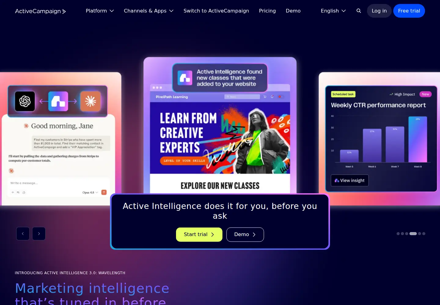 Screenshot of activehosted.com