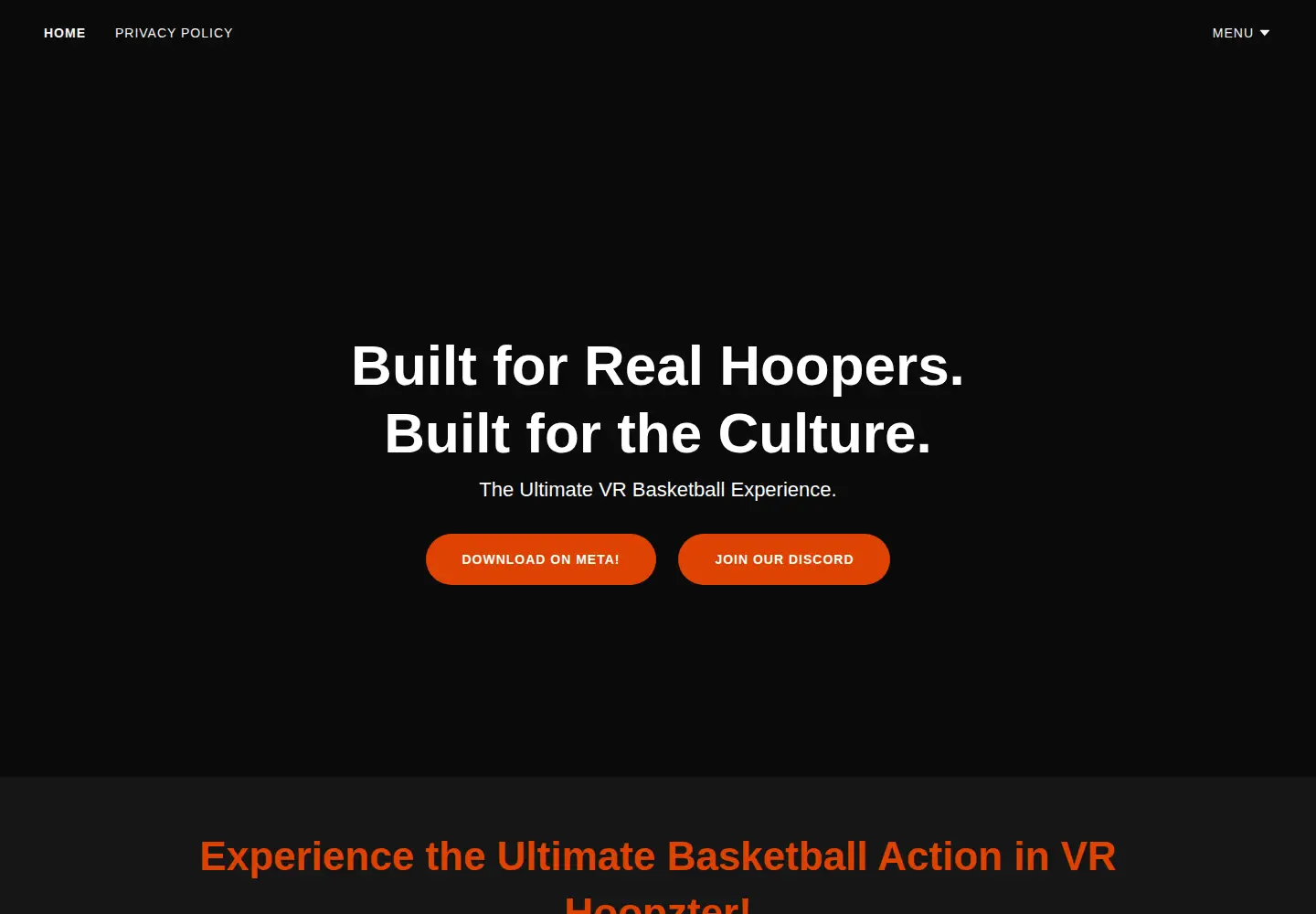 Captured homepage of hoopzterbasketball.com in the current scan