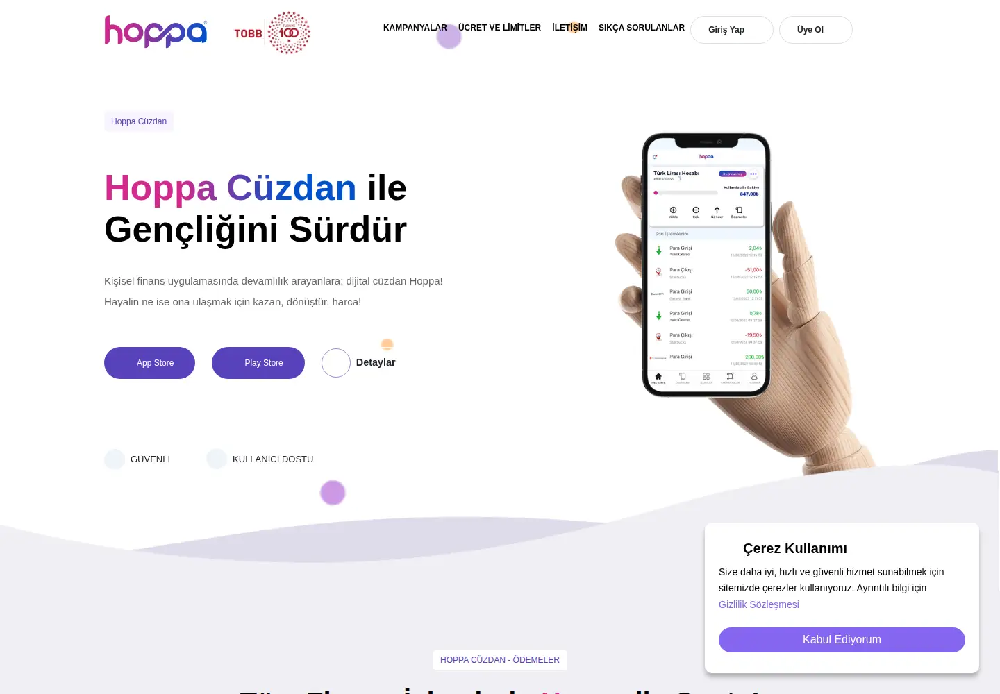 Screenshot of hoppacuzdan.com