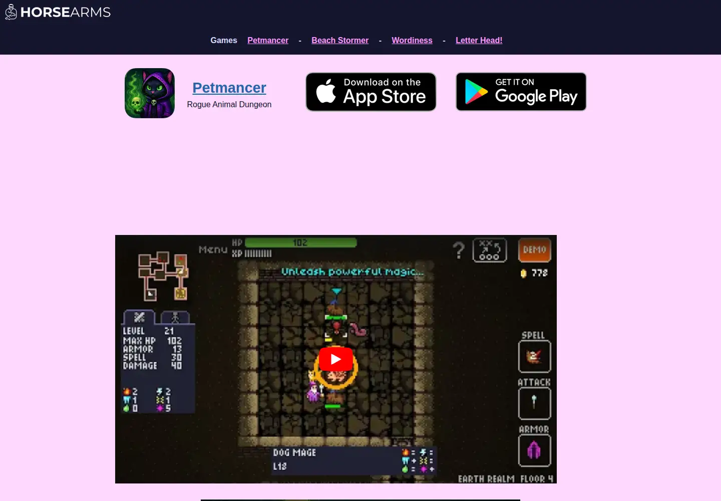 Screenshot of horsearms.com