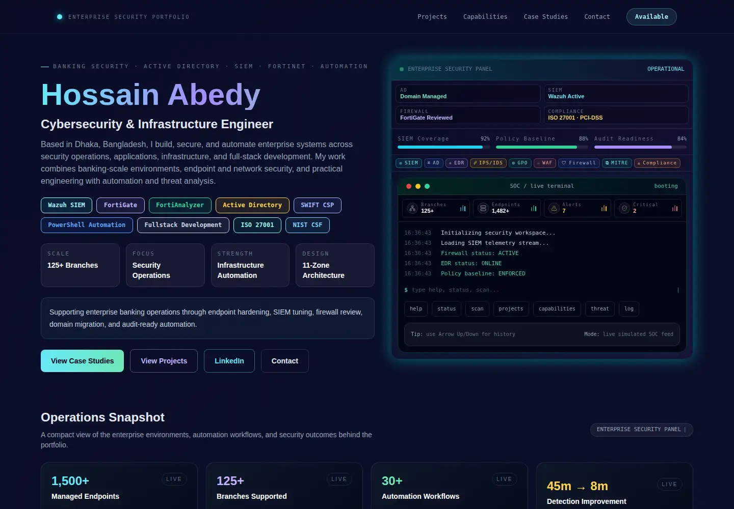 Screenshot of hossainabedy.com