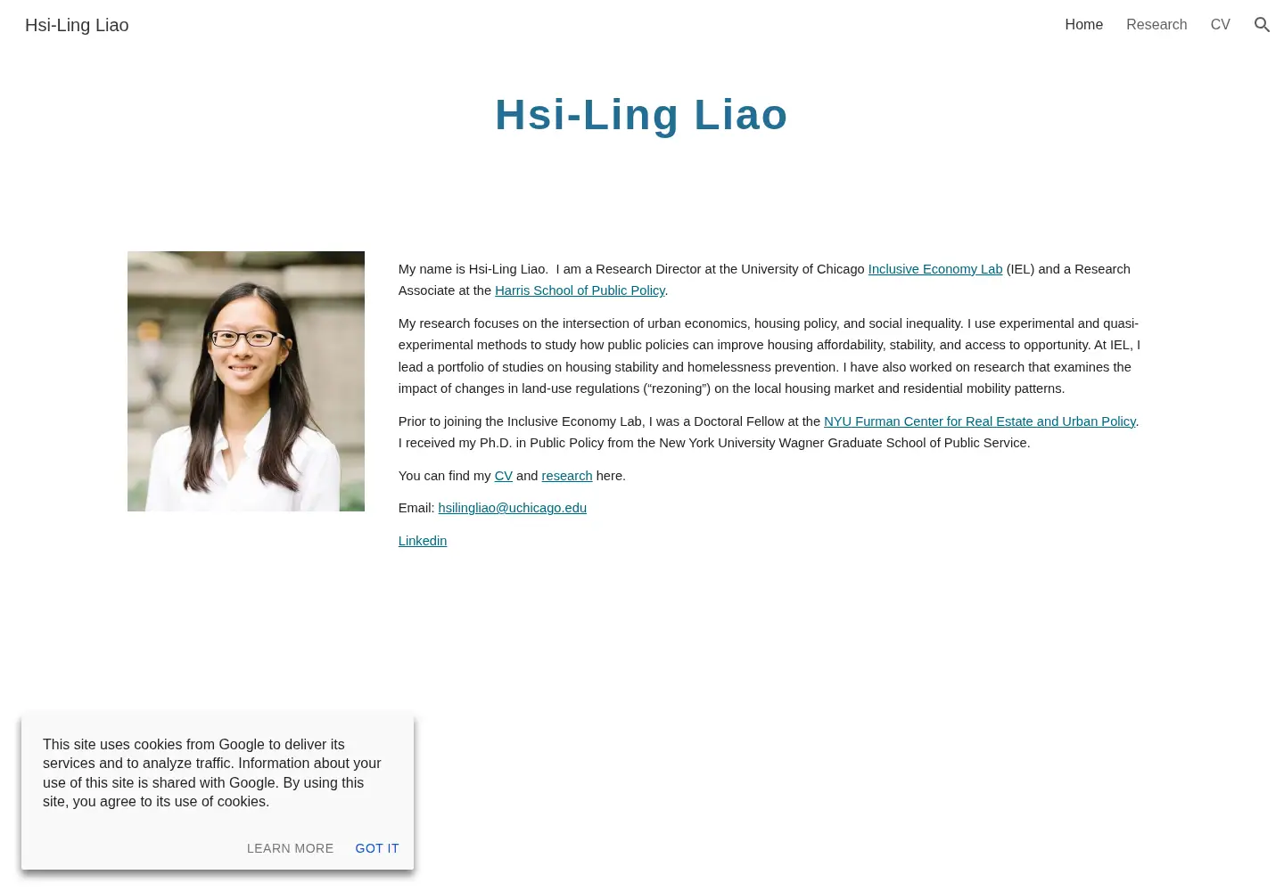 Screenshot of hsilingliao.com