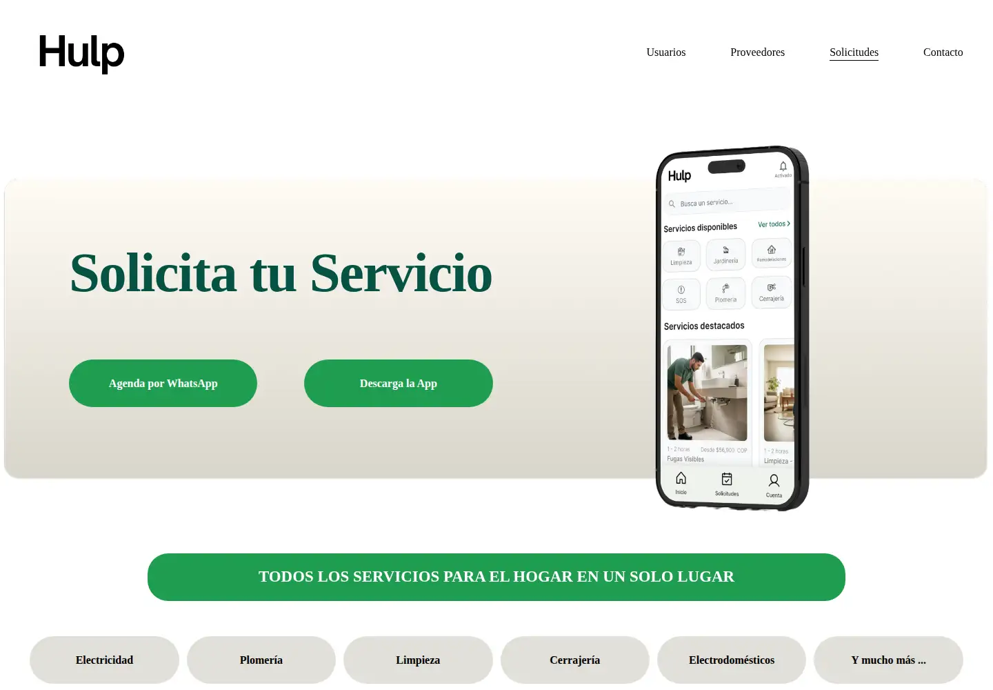 Screenshot of hulp.com