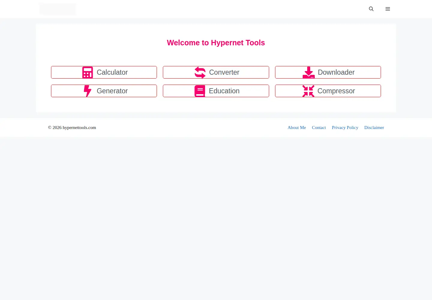 Screenshot of hypernettools.com