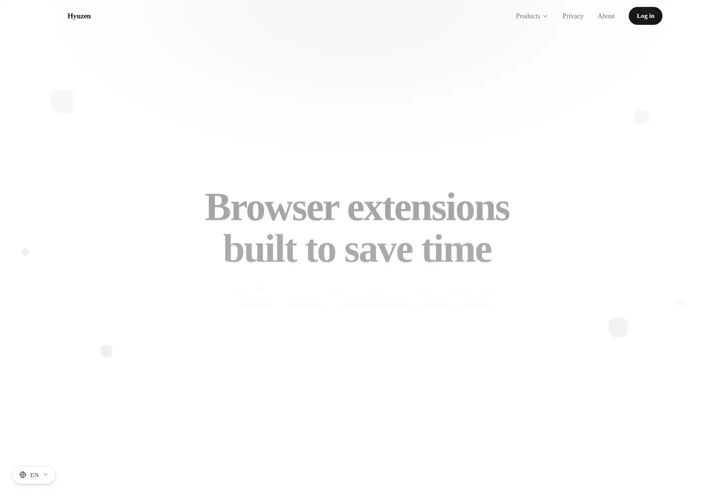 Screenshot of hyuzen.com