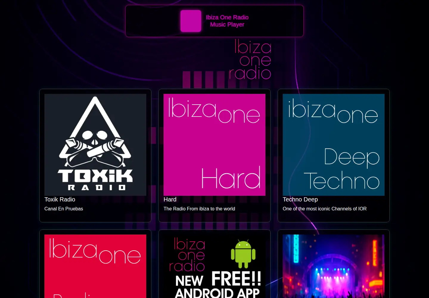 Screenshot of ibizaoneradio.com