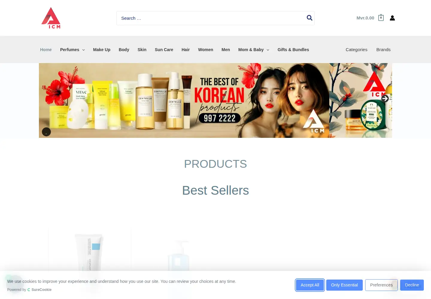 Screenshot of icm4online.com