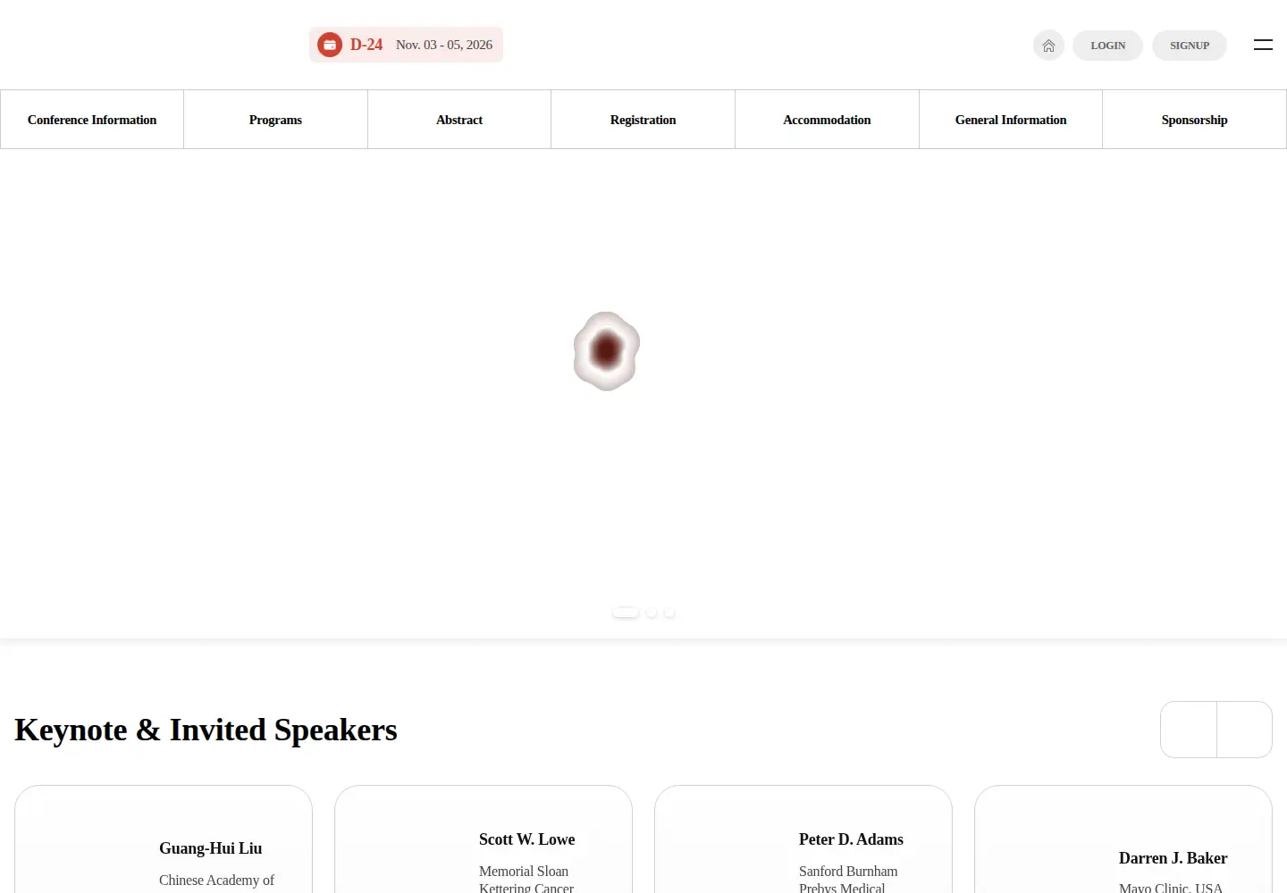 Screenshot of icsa2026.com