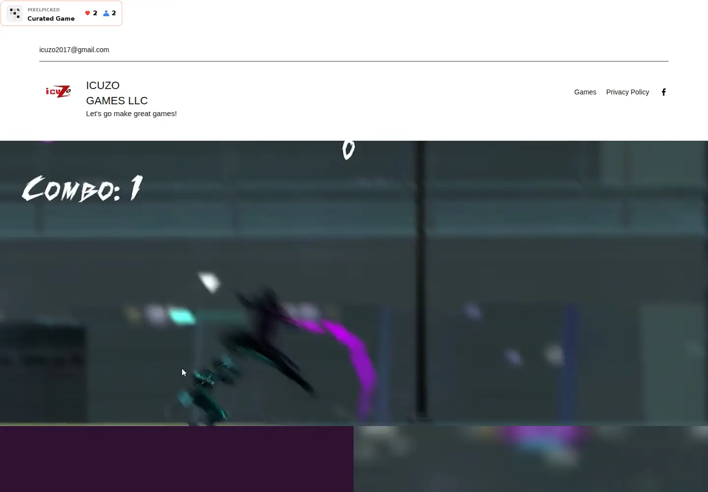 Screenshot of icuzo.com