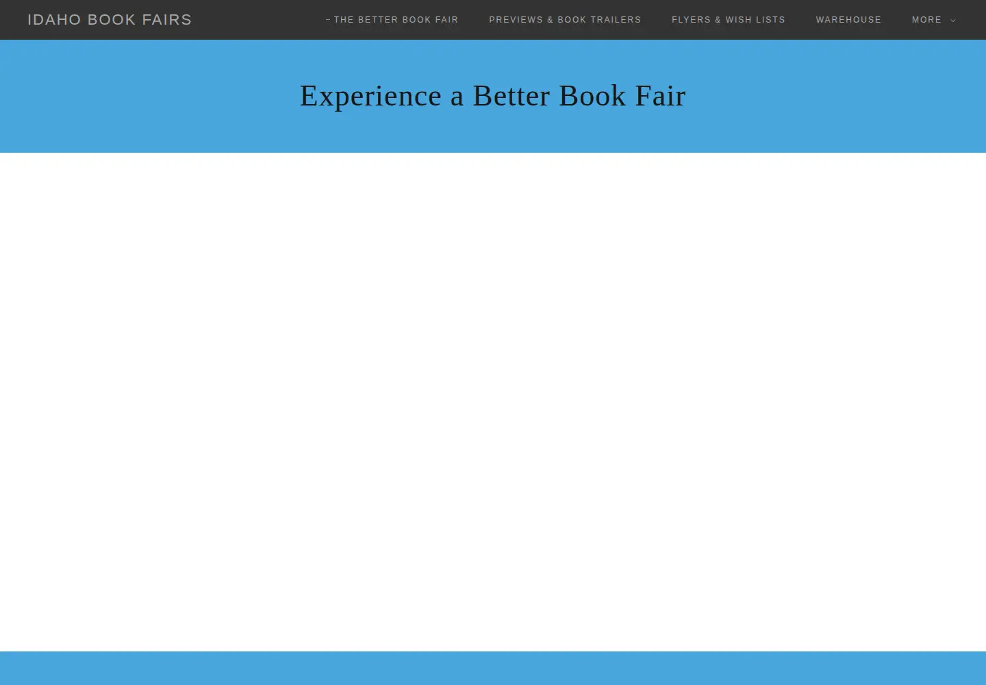 Screenshot of idahobookfairs.com