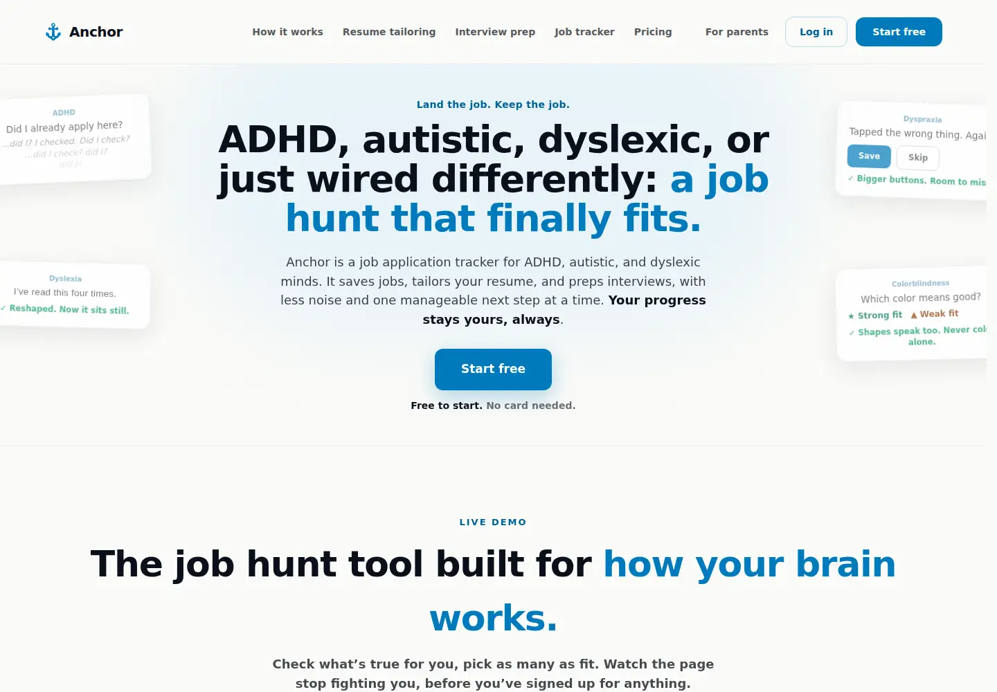 Screenshot of idealmindsanchor.com