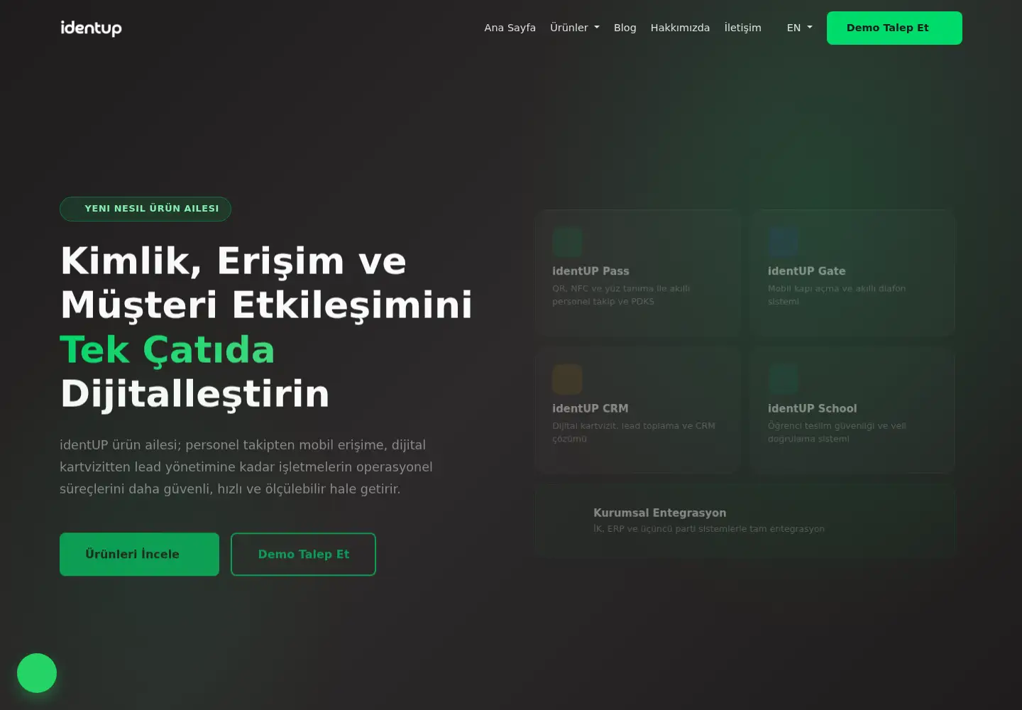 Screenshot of identup.com