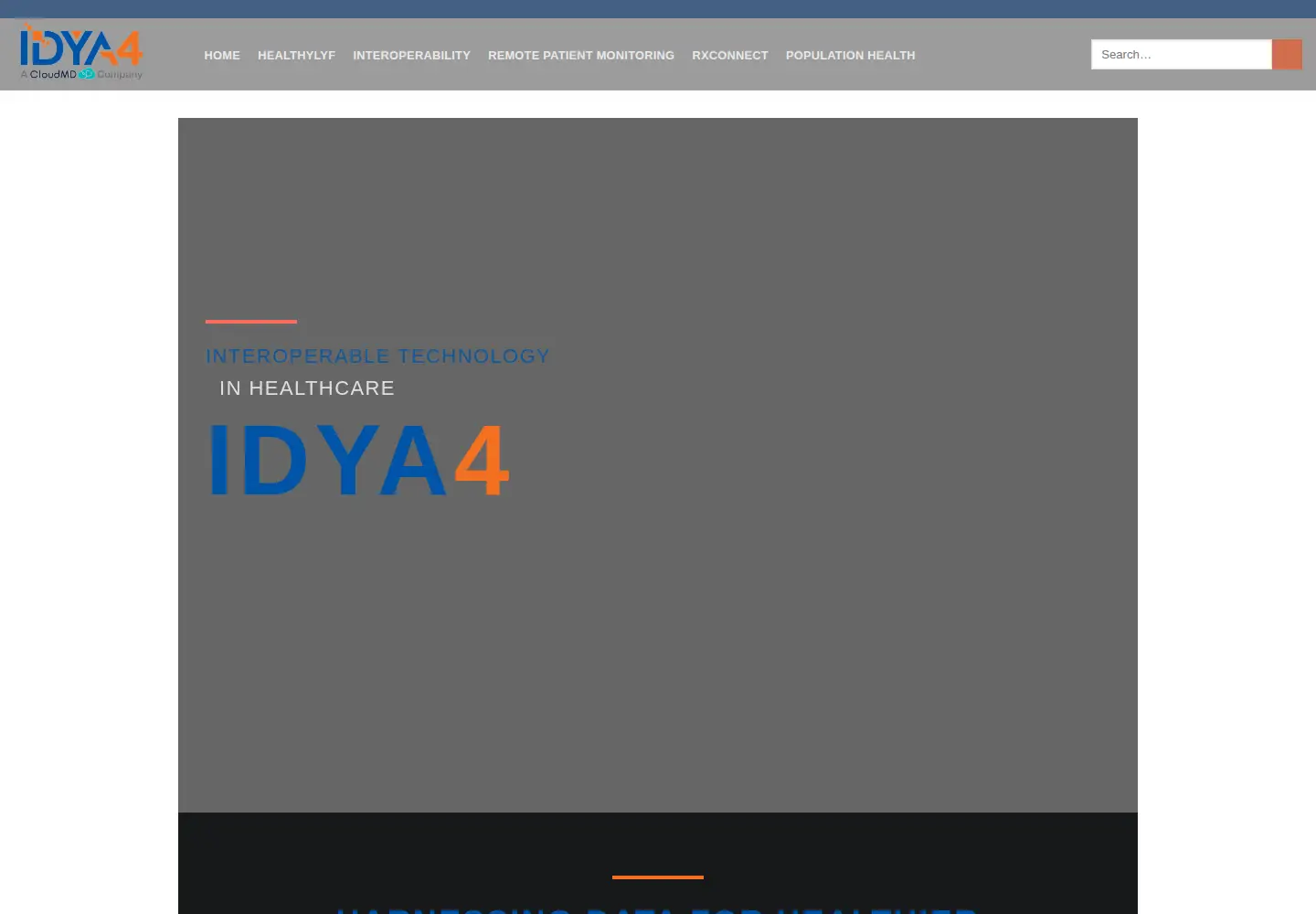 Captured homepage of idya4.com in the current scan