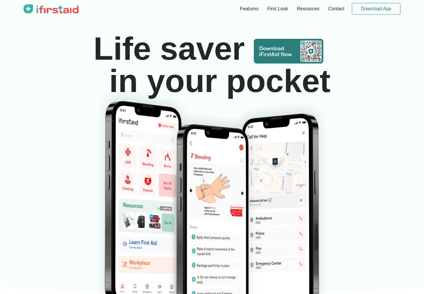 Screenshot of ifirstaid.com