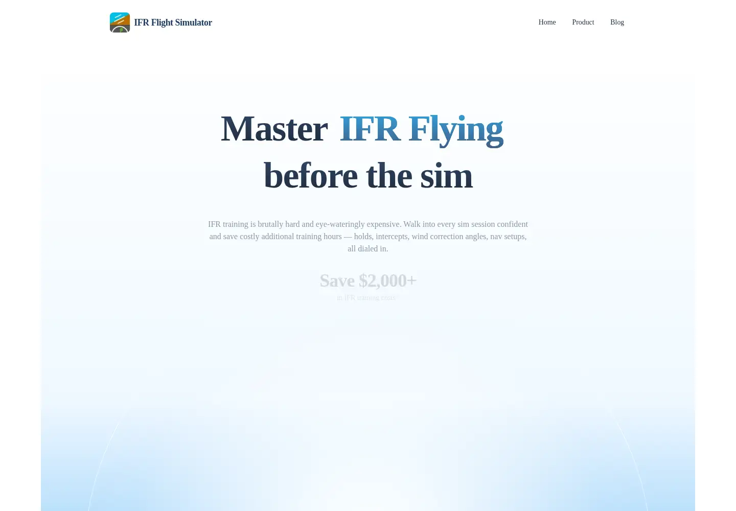 Captured homepage of ifrsimulator.com in the current scan