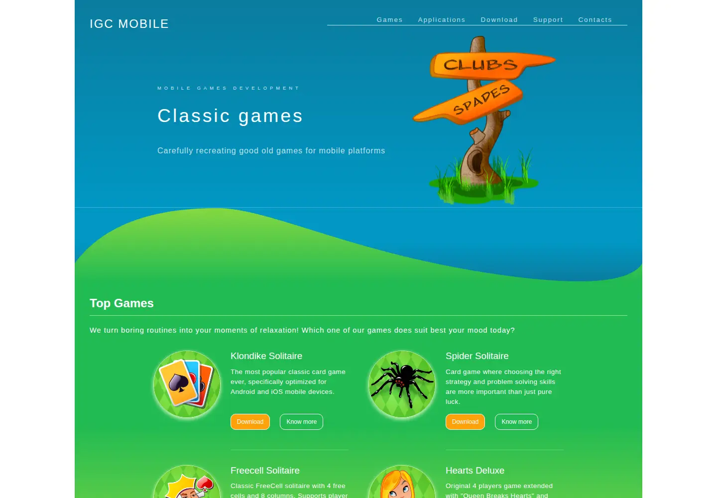 Captured homepage of igcmobile.com in the current scan