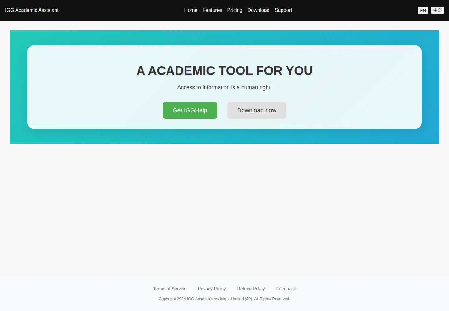 Screenshot of igghelp.com
