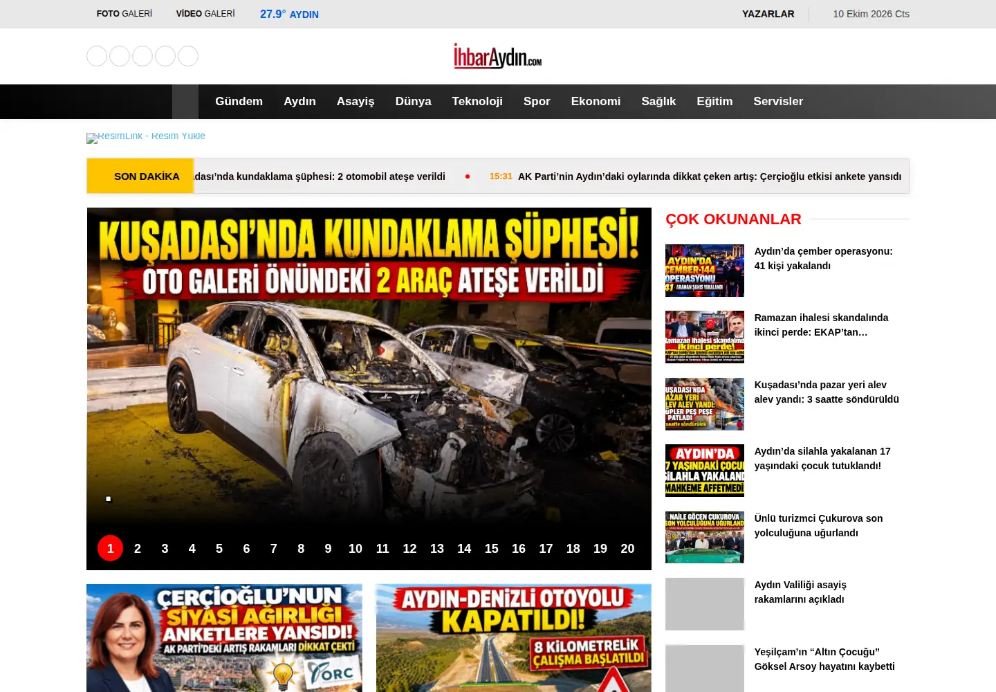 Screenshot of ihbaraydin.com
