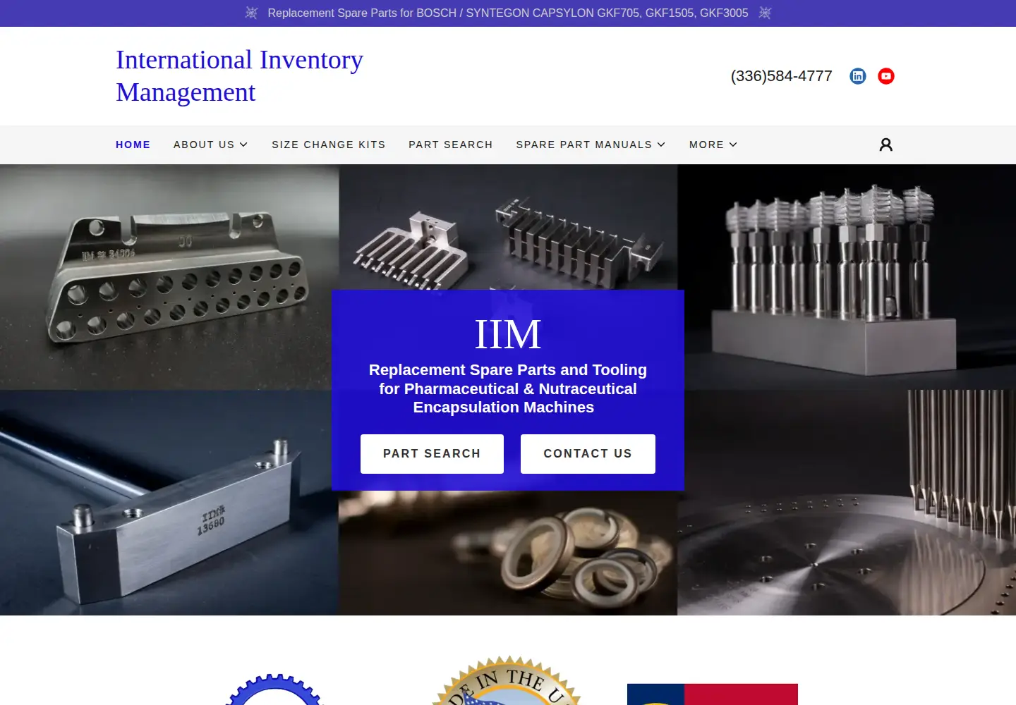 Captured homepage of iimnc.com in the current scan