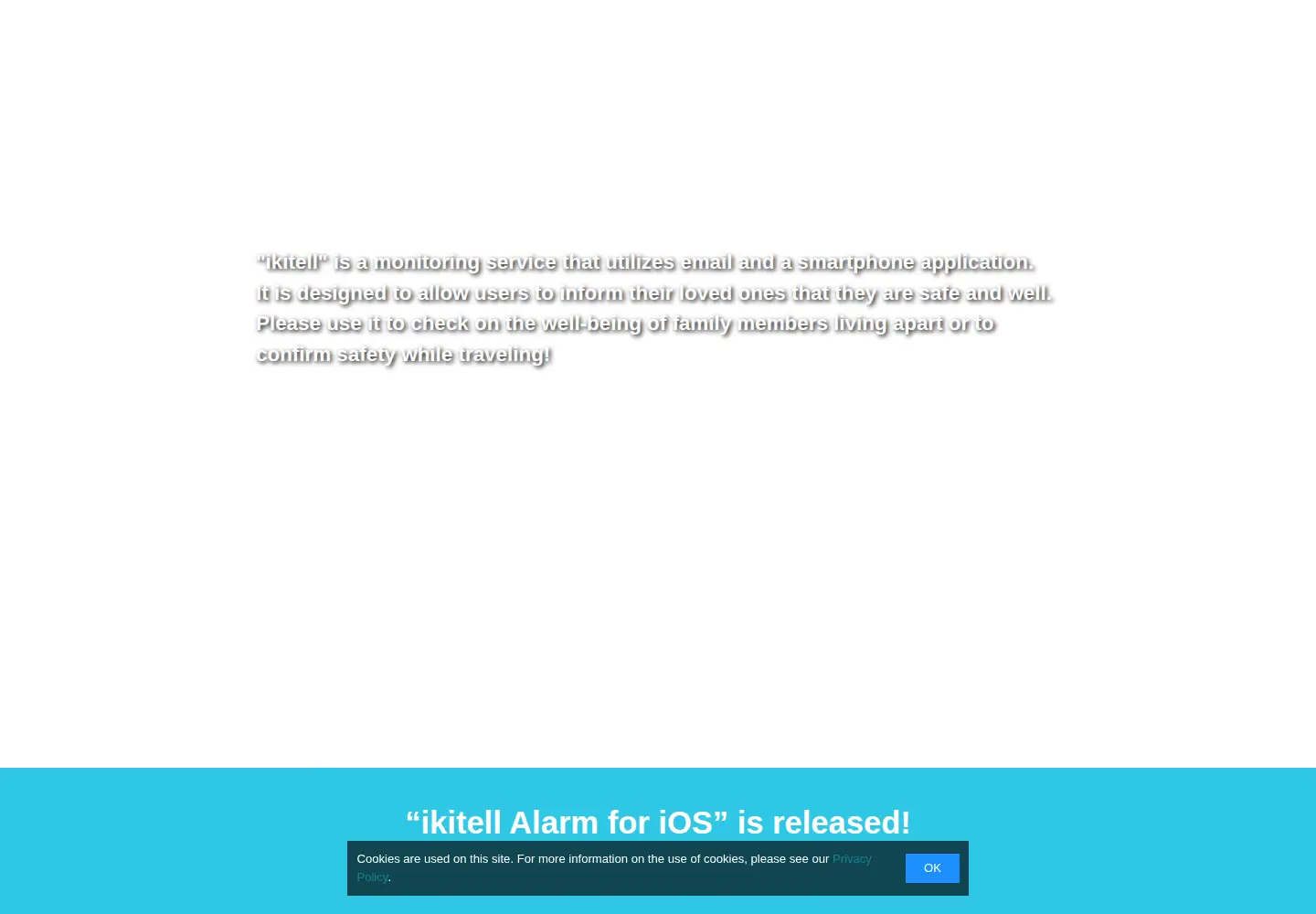 Captured homepage of ikitell.com in the current scan